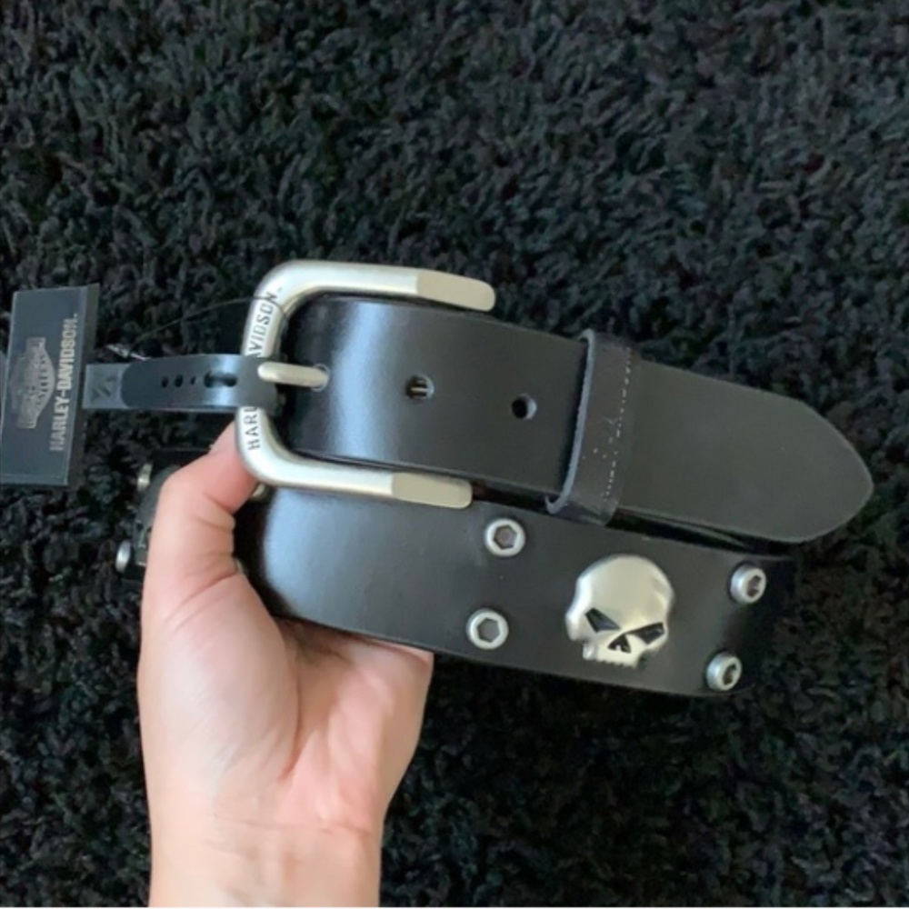New Harley-Davidson willie g skull belt
